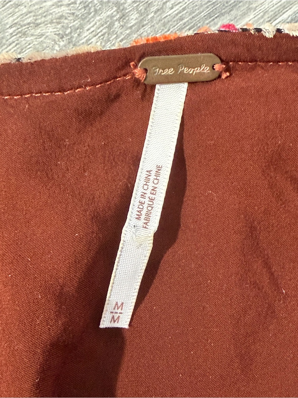 Free people “Mata Hari”. Velvet Blouse - Picture 8 of 8